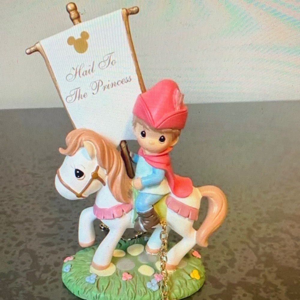 Princess Figurine on Horse with Banner